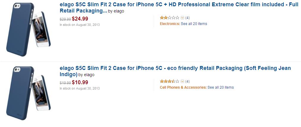 iPhone 5C kılıfları, Amazon.com'da !