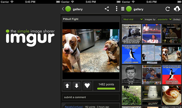 Fotoğraf paylaşma ve depolama servisi Imgur'un resmi uygulaması, Android sonrası iOS için de yayınladı