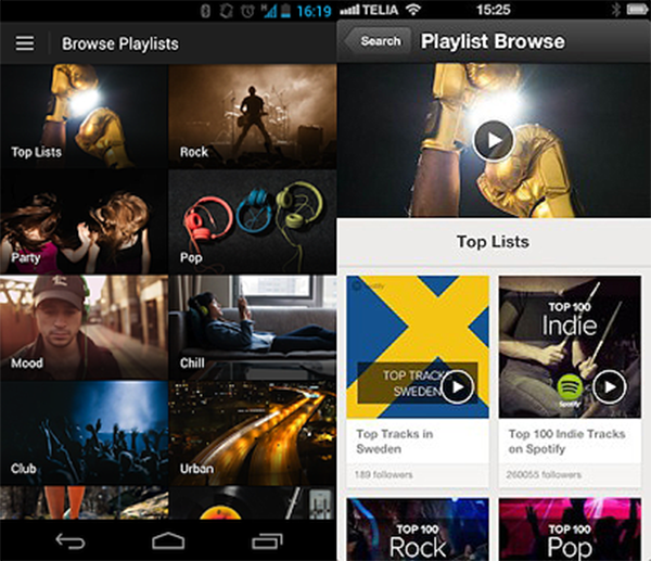 Spotify'nin iOS ve Android uygulaması 'Browse' isimli yeni bir özellik ile güncellendi