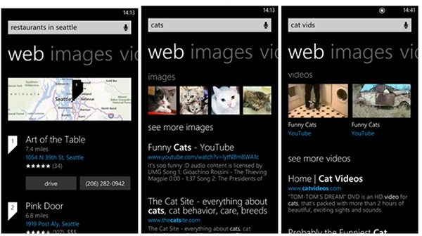  Windows Phone 8 için Bing güncellendi