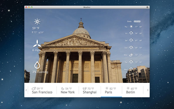 Fotoğraflar üzerinden hava durumu bilgisi sağlayan yeni Mac uygulaması: Live! Weather