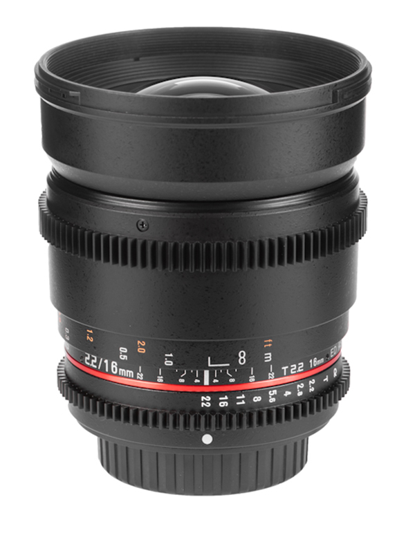 Samyang, video çekimlerine özel olarak hazırladığı 16mm T2.2 V-DSLR lens modelini duyurdu