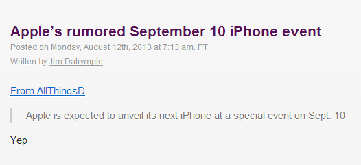 Apple'a en yakın isim Jim Dalrymple, 10 Eylül iddiasıyla ilgili konuştu