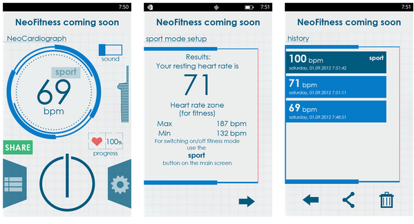 Windows Phone 8 için NeoCardiograph nabız ölçer uygulaması
