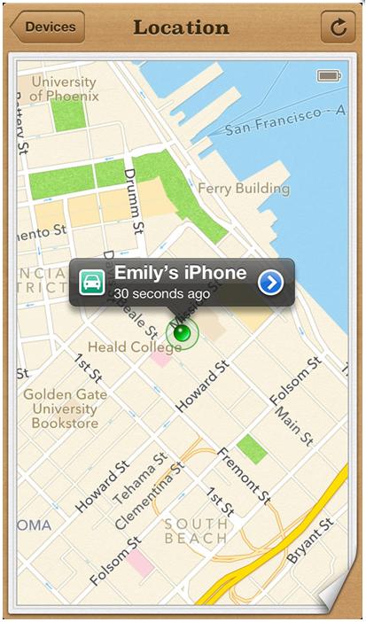 Find My iPhone, iOS 7 için güncellendi
