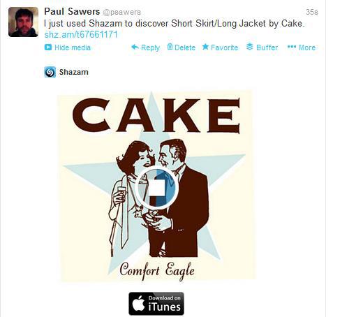 Shazam güncellendi: iPhone 4 ve iPhone 3Gs'de artık daha hızlı & Twitter Card