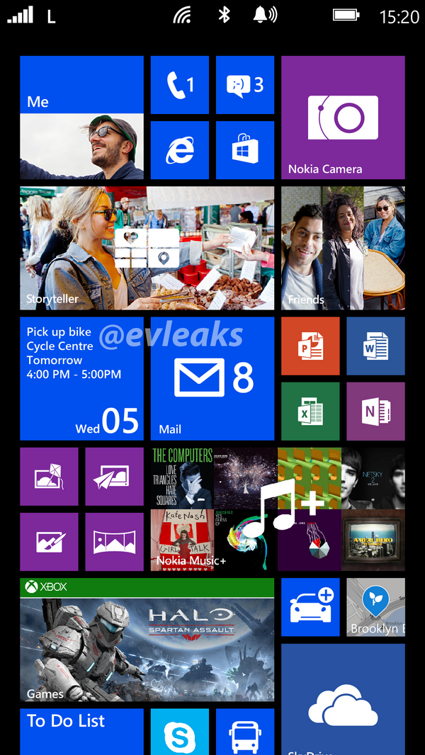 6 inçlik Lumia 1520'ye ait bir ekran görseli paylaşıldı
