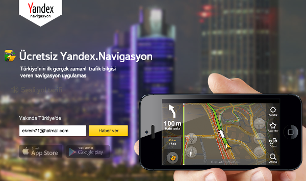 Yandex, navigasyon hizmetini ülkemizde kullanıma sunmaya hazırlanıyor