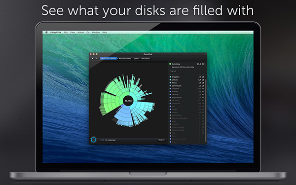 Disk bilgi ve temizleme uygulaması DaisyDisk, Mac sistemler için güncellendi