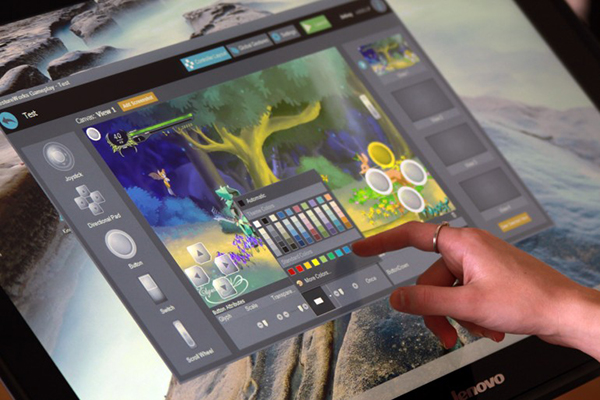 Dokunmatik ekranlı bilgisayarlara kişiselleştirilebilir sanal kontrolcü ekleyen yazılım: GestureWorks Gameplay 