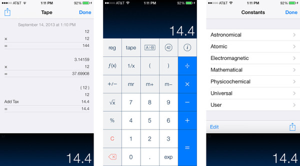 PCalc, iOS 7 tasarımı ile güncellendi