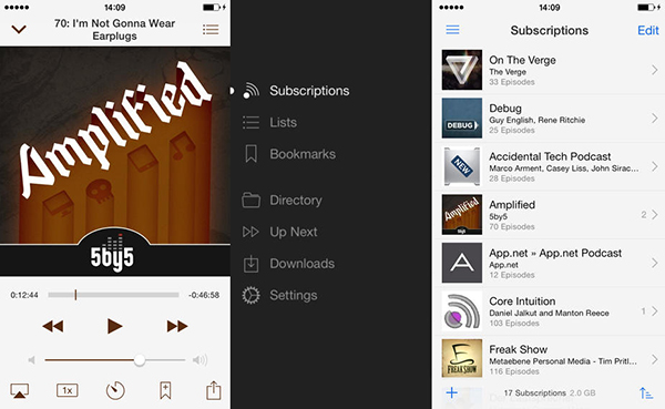 Instacast podcast uygulaması, iOS7 desteği yanında yapılan yeni geliştirmelerle güncellendi  