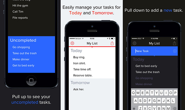 iOS 7 uyumlu yeni bir görev yönetim uygulaması: Begin