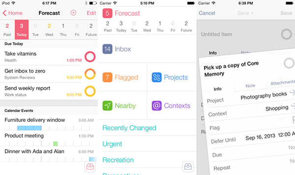 Görev yönetim ve planlama uygulaması OmiFocus'un iOS 7 uyumlu ikinci versiyonu kullanıma sunuldu
