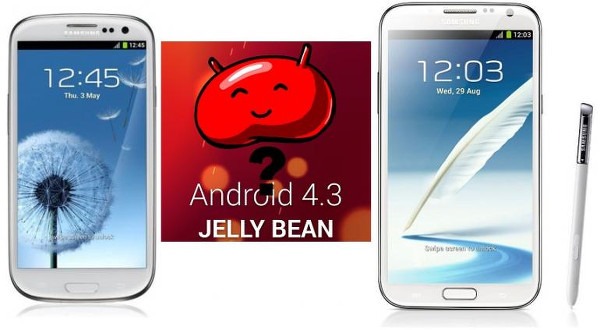'Samsung, Galaxy S3 ve Galaxy Note 2 için Android 4.3 denemelerine başladı'