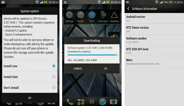 HTC One için global Android 4.3 güncellemesi başladı