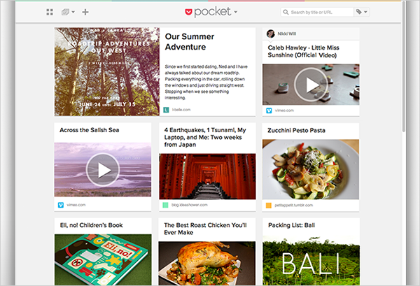 Pocket servisinin internet sitesi tasarımsal olarak yenilendi 