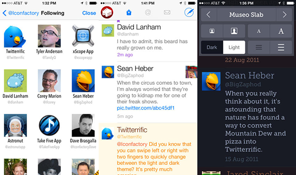 iOS 7 uyumlu Twitter istemcisi Twitterrific 5, 64-bit işlemci desteğiyle güncellendi