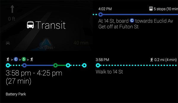 Google Glass, yeni güncellemesi ile toplu taşıma sistemine giriş yaptı
