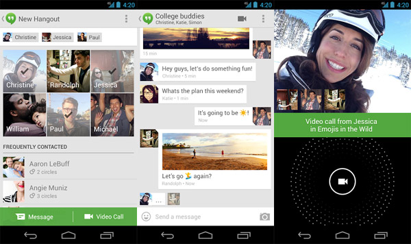 Hangouts yakında standart Android mesajlaşma uygulamasının yerini alacak