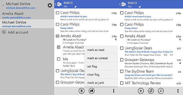 Resmi Microsoft Outlook.com Android uygulaması güncellendi
