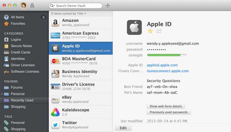 1Password 4, Mac için yayınlandı