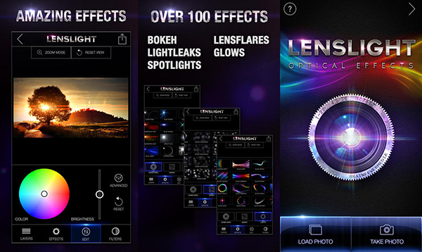iOS uyumlu fotoğraf düzenleme uygulaması LensLight'a iki yeni ışık paketi eklendi