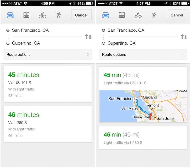iOS için Google Maps, daha hızlı erişim özellikleriyle güncellendi