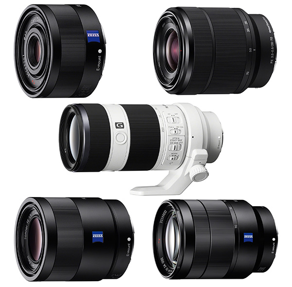 Sony, FF (Tam Kare) uyumlu beş yeni E-Mount lens modelini tanıttı