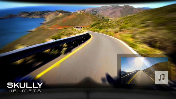 Sürüş sırasında arkayı gösterebilen akıllı telefon destekli motosiklet kaskı: Skully P1 