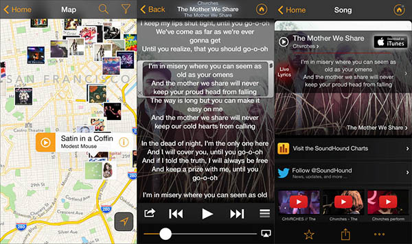 SoundHound müzik uygulaması, iOS 7'ye özel tasarım değişikliğiyle güncellendi