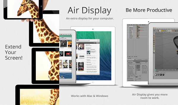 iOS cihazları Mac ve Windows bilgisayarlara harici ekran olarak atayan yeni uygulama: Air Display 2