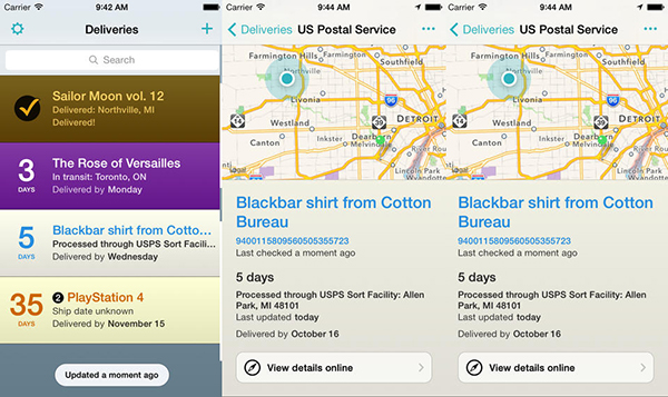Kargo takip uygulaması Delivery Status, iOS 7'ye özel bir tasarıma kavuştu