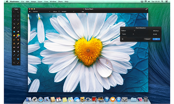 Pixelmator yeni güncelleme ile OS X Mavericks desteğine kavuştu