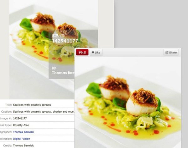 Pinterest ve Getty Images'den fotoğraf bilgi anlaşması
