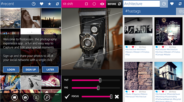 Windows Phone 7.5 ve 8 uyumlu fotoğraf uygulaması Fhotoroom güncellendi