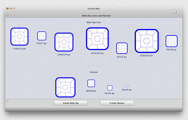 Mac sistemlere özel ücretsiz web klip ve site simgesi oluşturma uygulaması: IconFly Web