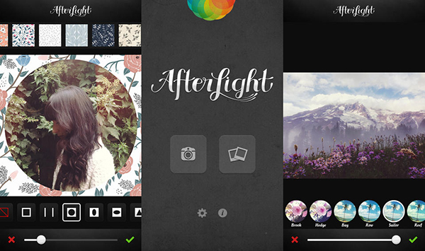 iOS uyumlu fotoğraf çekme ve düzenleme uygulaması Afterlight, 2.0 sürümüne güncellendi 