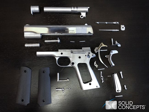 Solid Concepts, üç boyutlu baskı ile dünyanın ilk metal silahını üretti