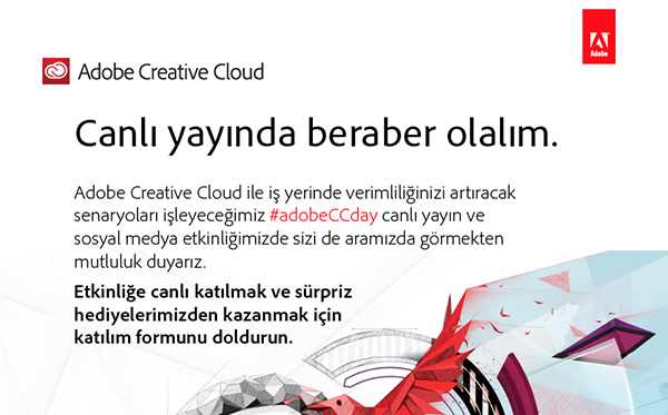 Adobe Türkiye, 13 Kasım tarihinde YouTube üzerinden canlı yayın düzenleyecek