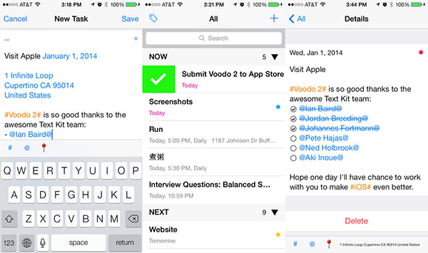 iOS uyumlu yapılacak listesi oluşturma uygulaması Voodo'nun 2. sürümü kullanıma sunuldu