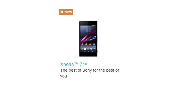 Sony Xperia Z1s resmi olarak ortaya çıktı
