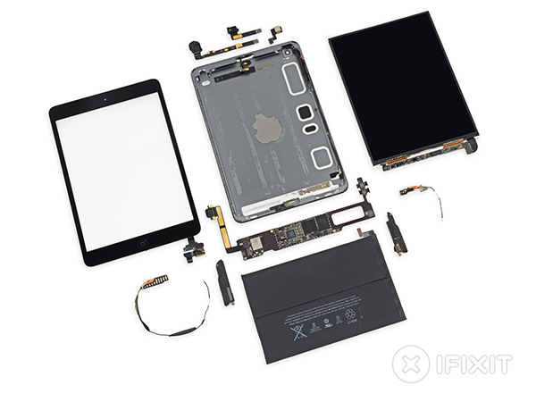 iFixit, Retina ekranlı iPad Mini'yi masaya yatırdı