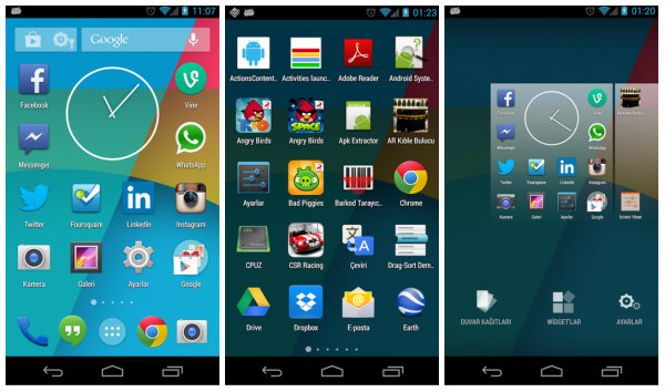 Türk geliştiricilerden KitKat ana ekran uygulaması