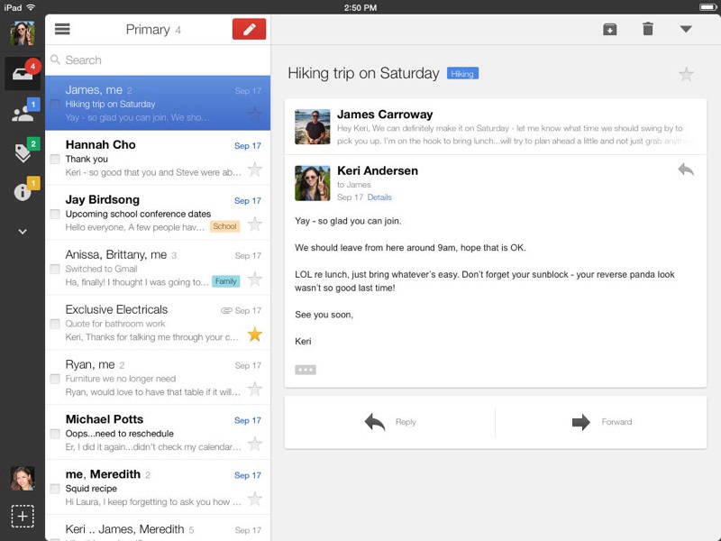 iOS için Gmail uygulaması güncellendi: iOS 7 benzeri tasarım ve daha fazlası