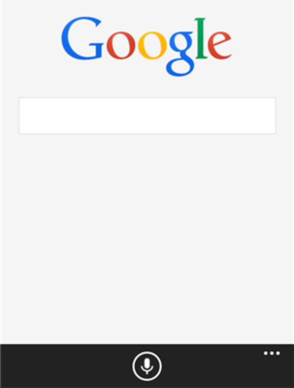 Windows Phone uyumlu Google Arama uygulaması güncellendi