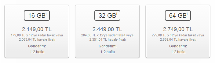 AOS TR'de iPhone 5s'in gönderim süresi 1-2 haftaya düştü; Turkcell fiyatlarda revizyona gitti