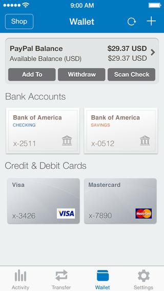 PayPal güncellendi: iOS 7 tasarımı, QR Kod ile ödeme ve bankaya para transferi
