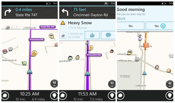 Waze de Windows Phone için yayınlandı