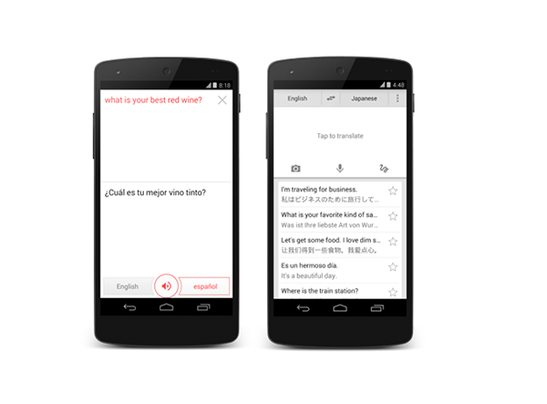 Google Translate'in Android uygulaması, artık canlı olarak karşılıklı çeviri yapabiliyor